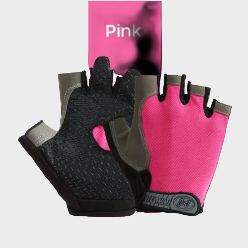 Gym Gloves Fingerless Gloves Anti-Slip Shock-Absorbing Breathable Gloves Sports Gloves for Training Lifting Weight Cycling