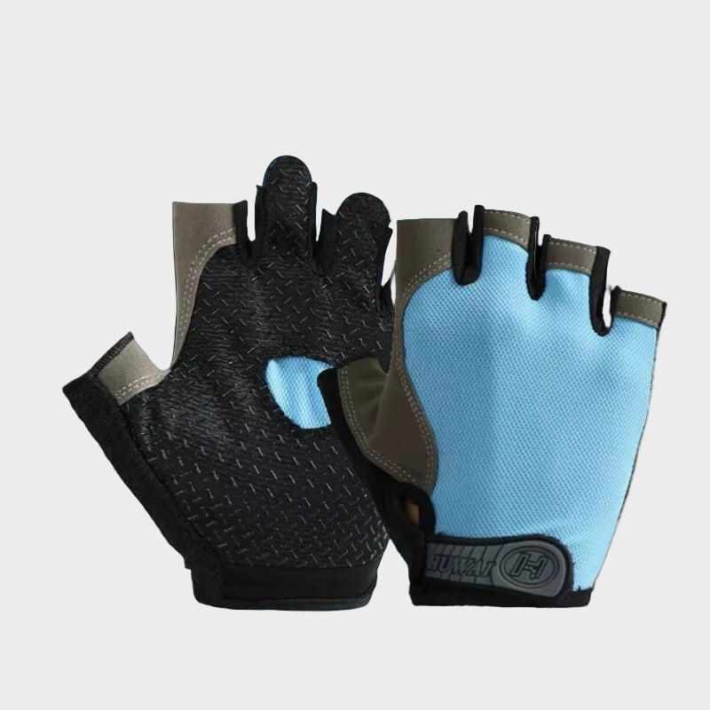Gym Gloves Fingerless Gloves Anti-Slip Shock-Absorbing Breathable Gloves Sports Gloves for Training Lifting Weight Cycling