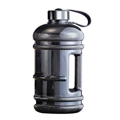 2L Portable PETG Large Capacity Water Bottle Training Sports Workout Drink Bottle Shaker Bottle with Handle Outdoor Gym