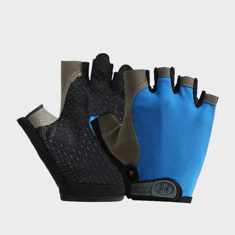 Gym Gloves Fingerless Gloves Anti-Slip Shock-Absorbing Breathable Gloves Sports Gloves for Training Lifting Weight Cycling