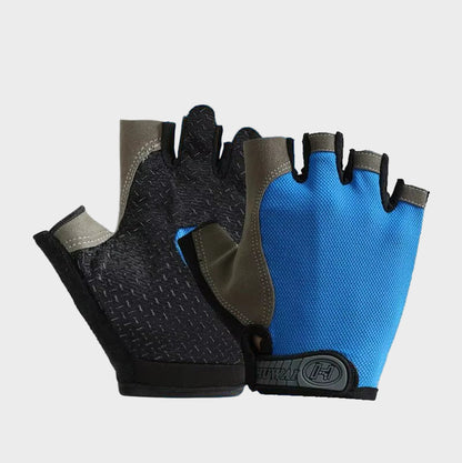 Gym Gloves Fingerless Gloves Anti-Slip Shock-Absorbing Breathable Gloves Sports Gloves for Training Lifting Weight Cycling