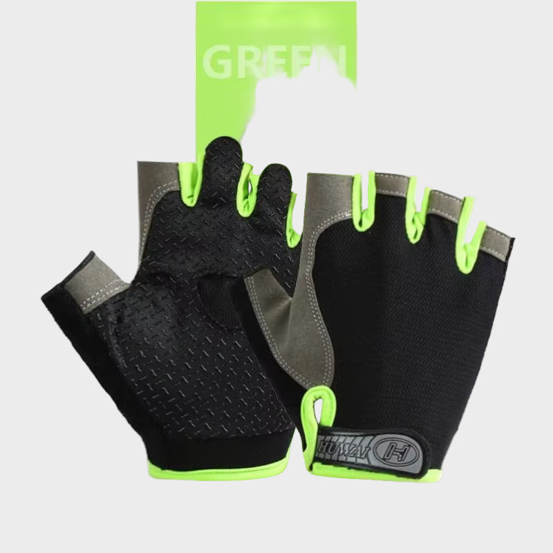 Gym Gloves Fingerless Gloves Anti-Slip Shock-Absorbing Breathable Gloves Sports Gloves for Training Lifting Weight Cycling