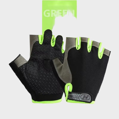 Gym Gloves Fingerless Gloves Anti-Slip Shock-Absorbing Breathable Gloves Sports Gloves for Training Lifting Weight Cycling