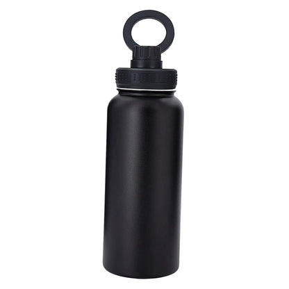 Insulated Water Bottle with Phone Holder 1000Ml Leakproof Sports Water Bottle Drink Bottle for Office Trip Outdoor Gym Household