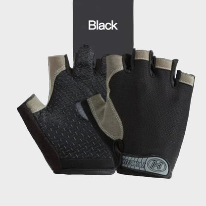 Gym Gloves Fingerless Gloves Anti-Slip Shock-Absorbing Breathable Gloves Sports Gloves for Training Lifting Weight Cycling
