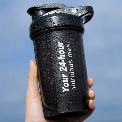 Sport Shaker Bottle 500ML Whey Protein Powder Mixing Bottle Sport Fitness Gym Shaker Outdoor Portable Plastic Drink Bottle