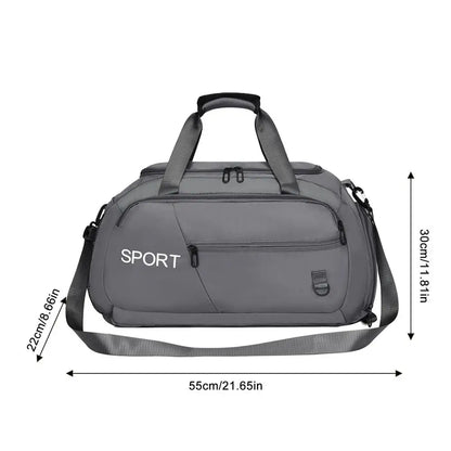 Fitness Gym Bag Oxford Cloth Large Capacity Travel Bag Sports Handbags Gym Duffle Bag Waterproof Multiple Pockets Storage Pack