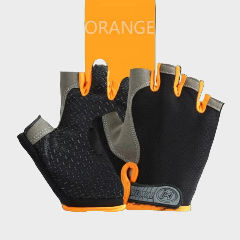 Gym Gloves Fingerless Gloves Anti-Slip Shock-Absorbing Breathable Gloves Sports Gloves for Training Lifting Weight Cycling